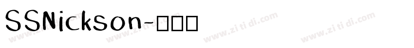 SSNickson字体转换