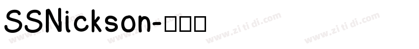 SSNickson字体转换
