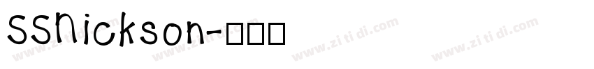 SSNickson字体转换