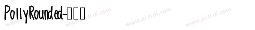 PollyRounded字体转换