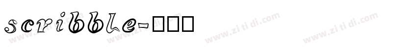 scribble字体转换