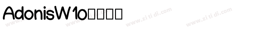 AdonisW10字体转换