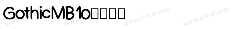 GothicMB10字体转换