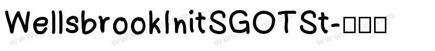 WellsbrookInitSGOTSt字体转换