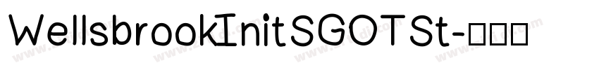 WellsbrookInitSGOTSt字体转换