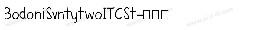 BodoniSvntytwoITCSt字体转换