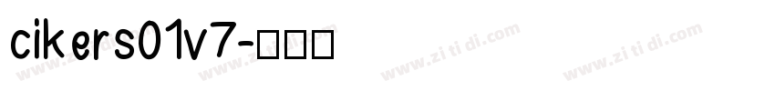 cikers01v7字体转换