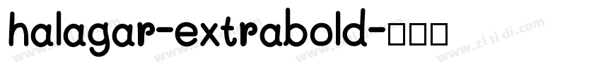 halagar-extrabold字体转换