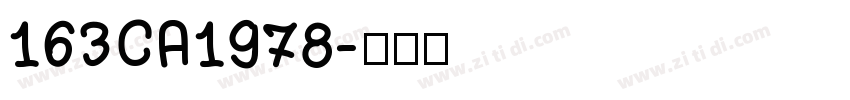 163CA1978字体转换