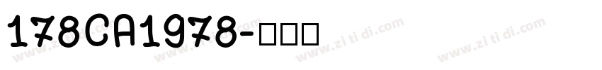 178CA1978字体转换