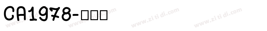 CA1978字体转换