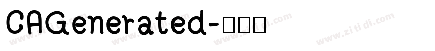 CAGenerated字体转换