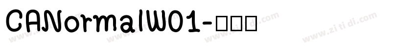 CANormalW01字体转换