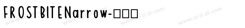 FROSTBITENarrow字体转换