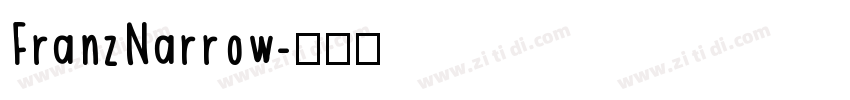 FranzNarrow字体转换