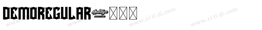 DemoRegular字体转换