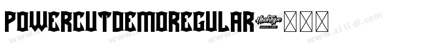 PowercutDemoRegular字体转换