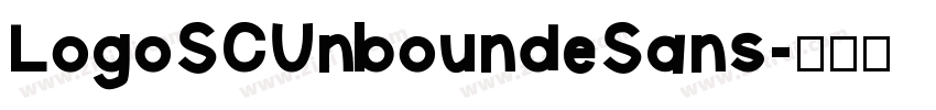 LogoSCUnboundeSans字体转换