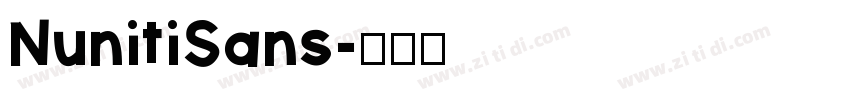 NunitiSans字体转换