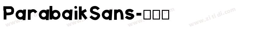 ParabaikSans字体转换