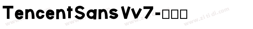 TencentSansVv7字体转换