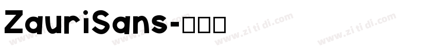 ZauriSans字体转换