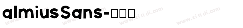 almiusSans字体转换