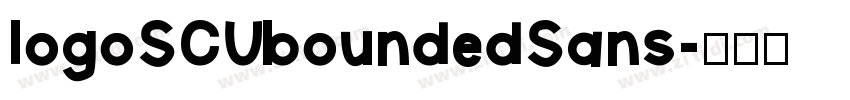 logoSCUboundedSans字体转换