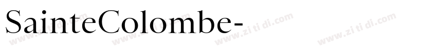 SainteColombe字体转换 SainteColombe字体转换