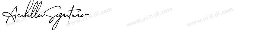 ArabelliaSignature字体转换