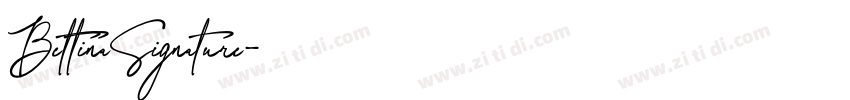 BettinaSignature字体转换