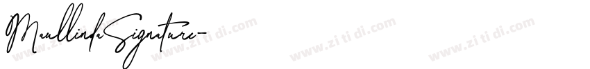 MaullindaSignature字体转换