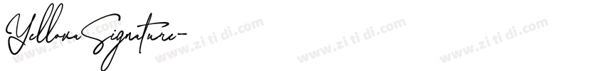 YellovaSignature字体转换