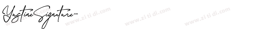 YustineSignature字体转换