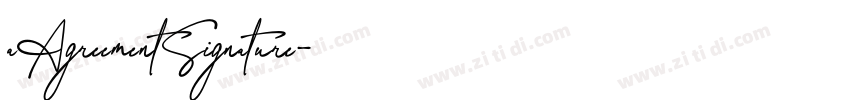 aAgreementSignature字体转换