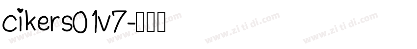 cikers01v7字体转换