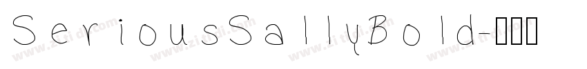 SeriousSallyBold字体转换