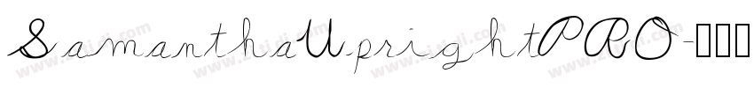 SamanthaUprightPRO字体转换