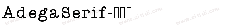 AdegaSerif字体转换