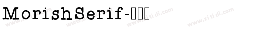 MorishSerif字体转换