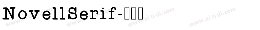 NovellSerif字体转换
