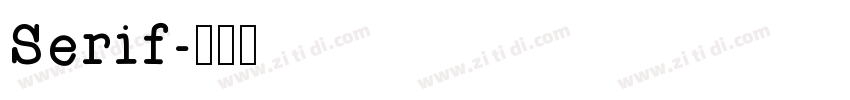 Serif字体转换