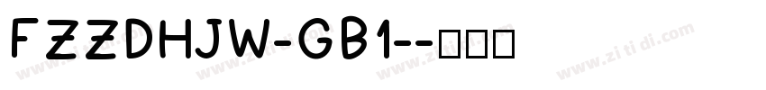 FZZDHJW-GB1-字体转换