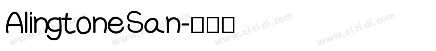 AlingtoneSan字体转换
