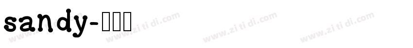 sandy字体转换
