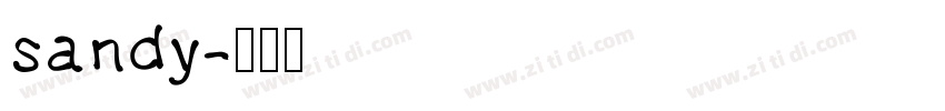 sandy字体转换