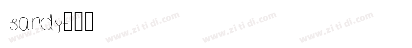 sandy字体转换