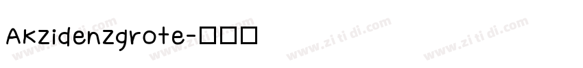 AKzidenzgrote字体转换