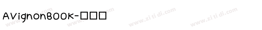 AVignonBOOK字体转换