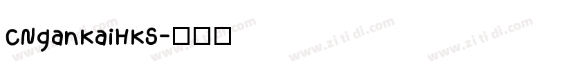 CNganKaiHKS字体转换
